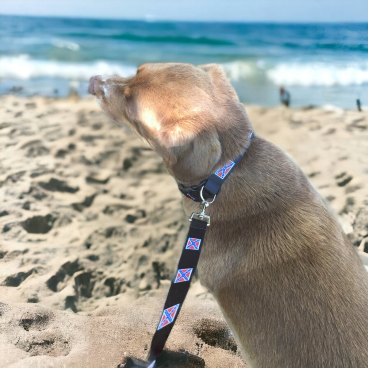 Battle Flag Adjustable Dog Collar or Leash